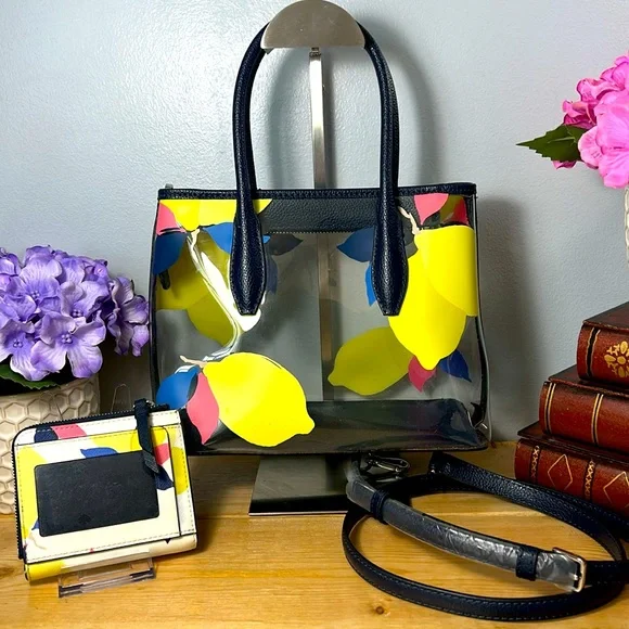 Kate Spade Lemon Zest Crossbody Tote Set - Picture 3 of 17